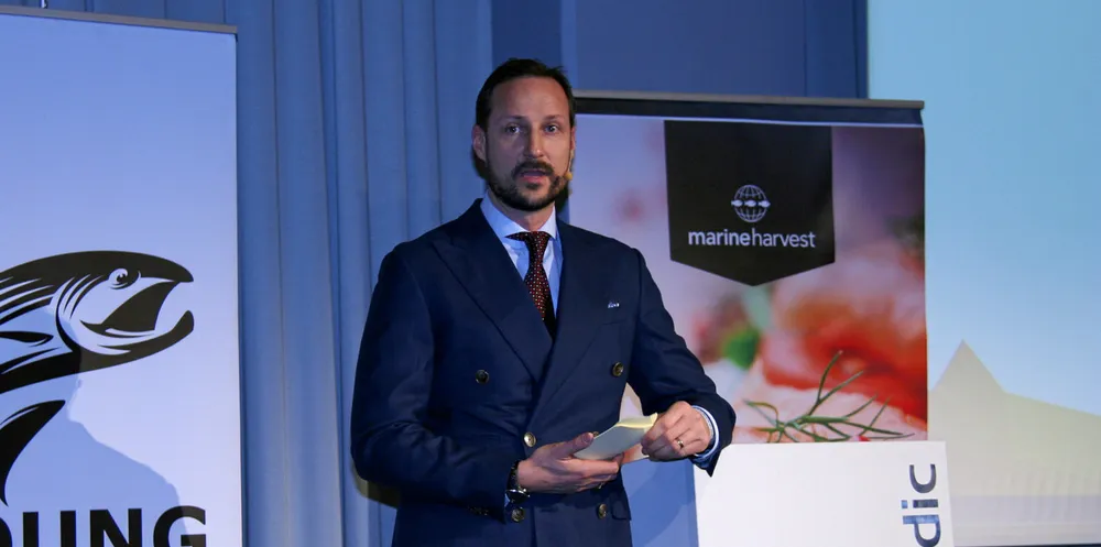 Kronprins Haakon, her i aksjon i forbindelse med et annet arrangement.