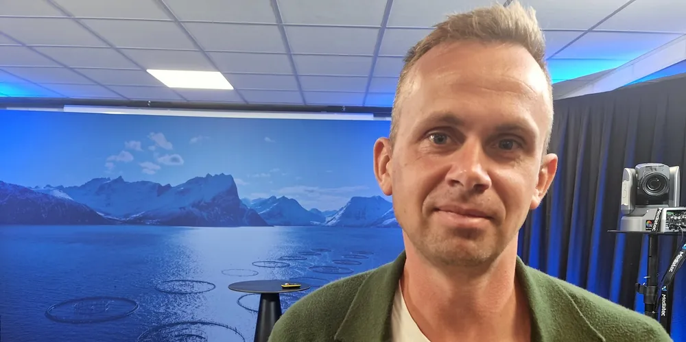 Ole Folkedal ved Havforskningsinstituttet fortalte om fiskehelse i eksponert havbruk under Aqua Nor.