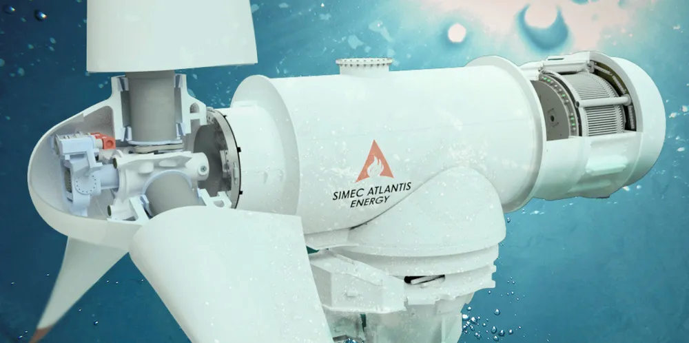 Simec Atlantis Energy will link up 40 of its 2MW turbines.