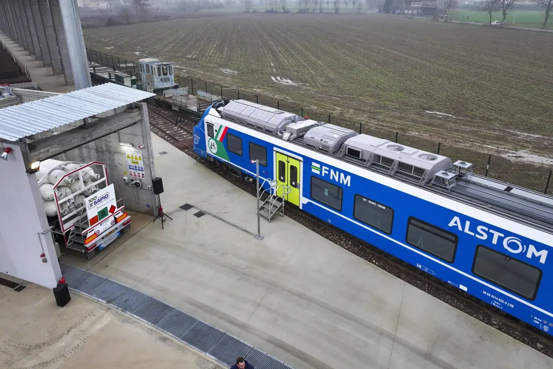 Italian Alpine railway to start operating 14 green hydrogen-powered trains  next year | Hydrogen Insight, image size:1100x733