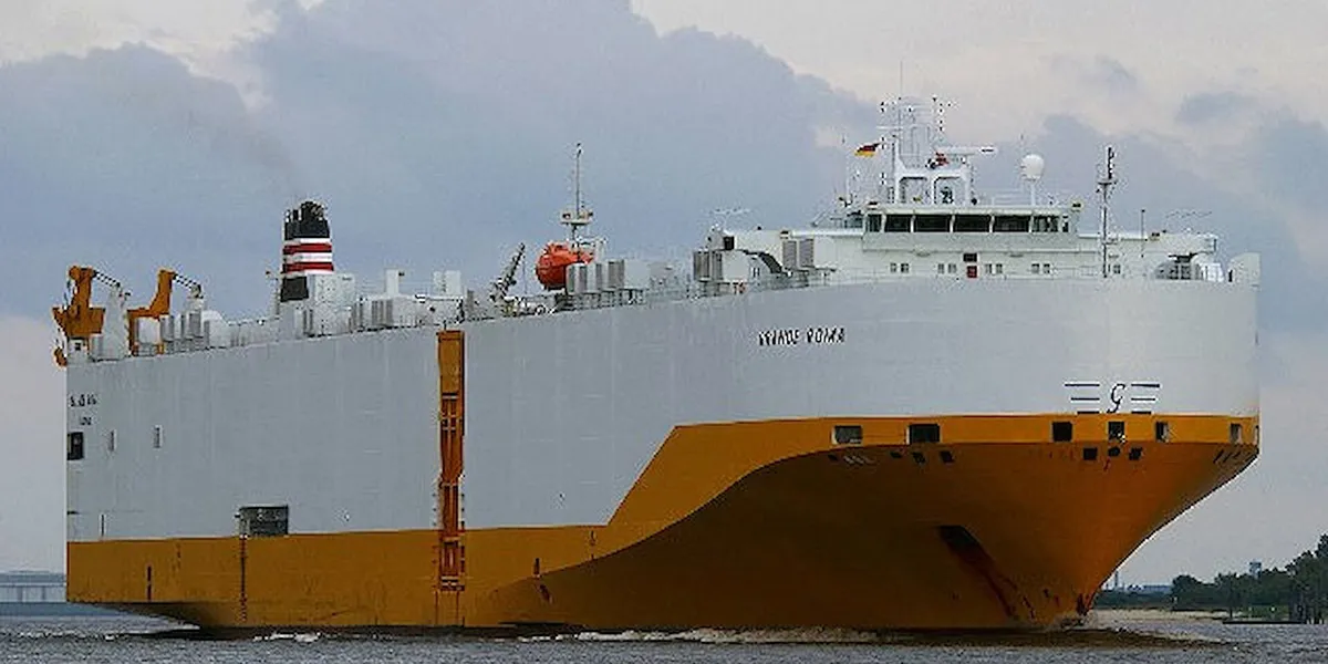 Fire takes out engine on Grimaldi car carrier in English Channel