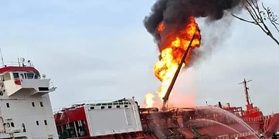 Ship hit by drone strike likely in process of being sold, brokers say