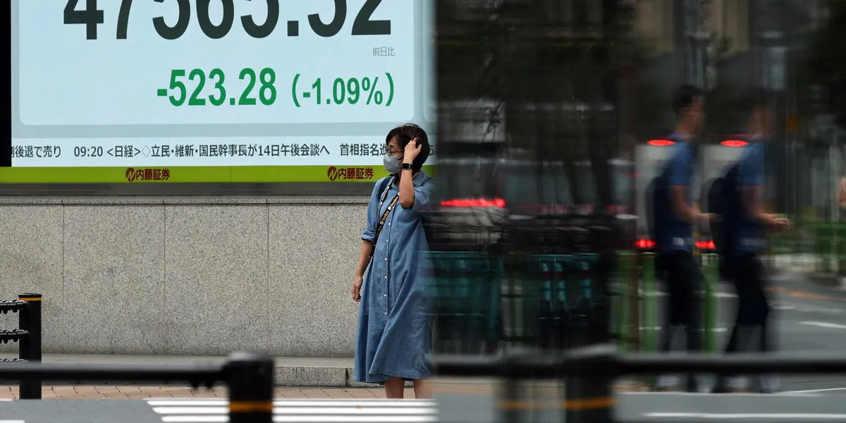 Tokyo-børsen faller kraftig – teknologisektoren løfter Sør-Korea