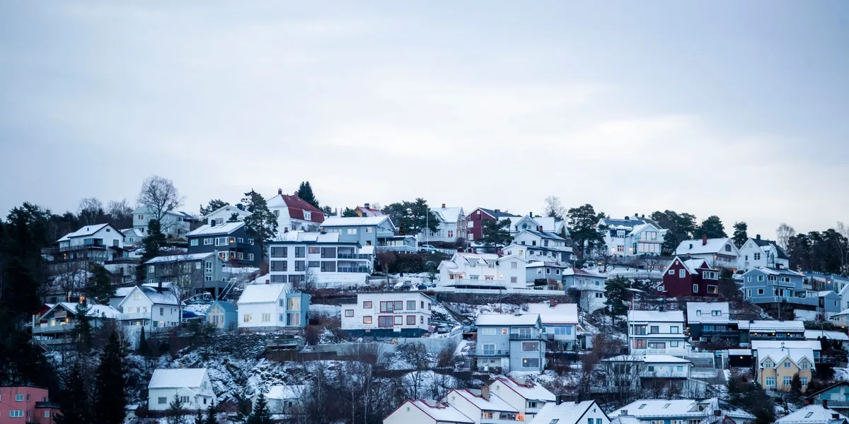 Boligprisene falt 1,0 prosent i desember