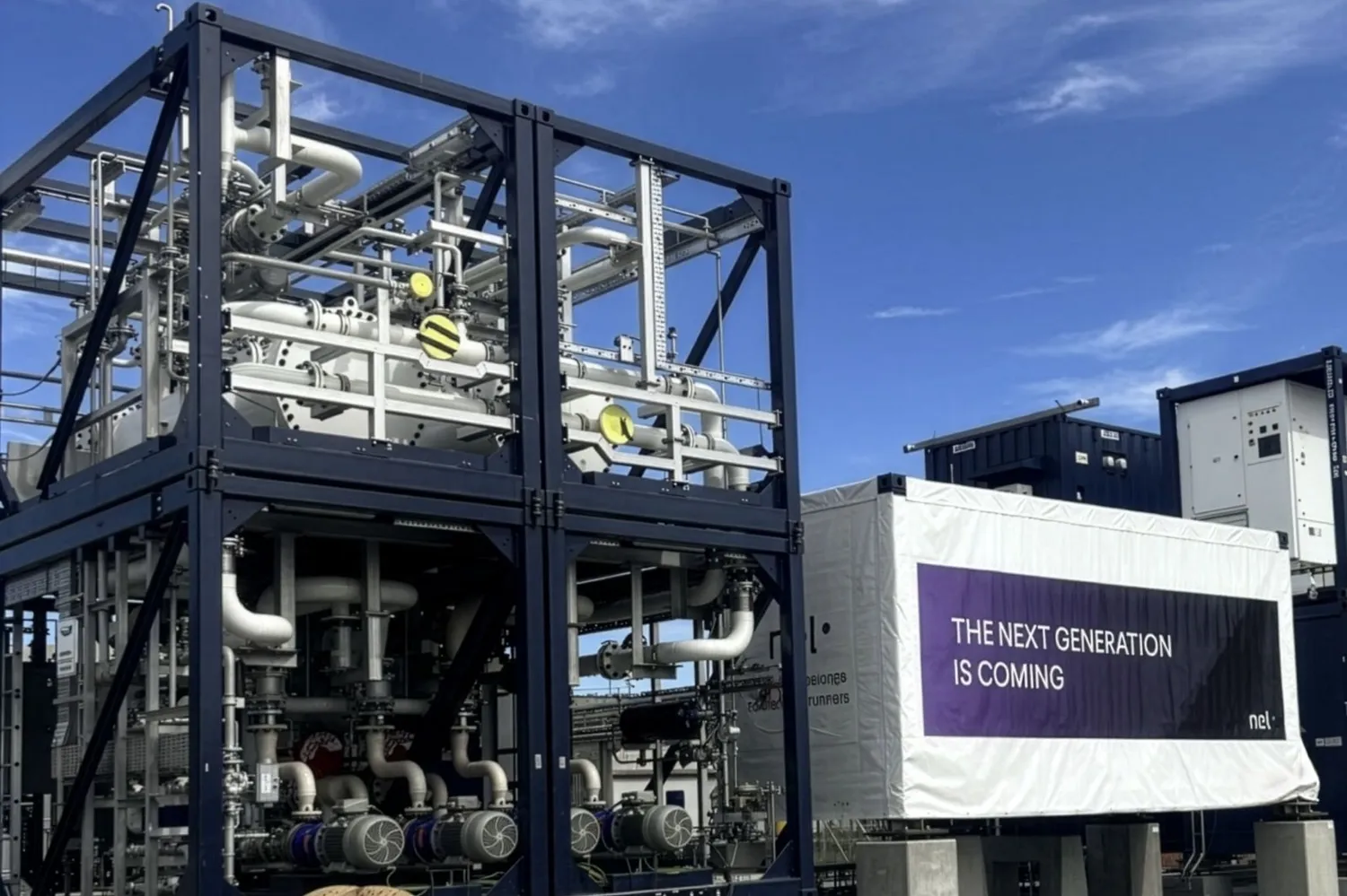 Nel's new pressurised alkaline electrolysers.