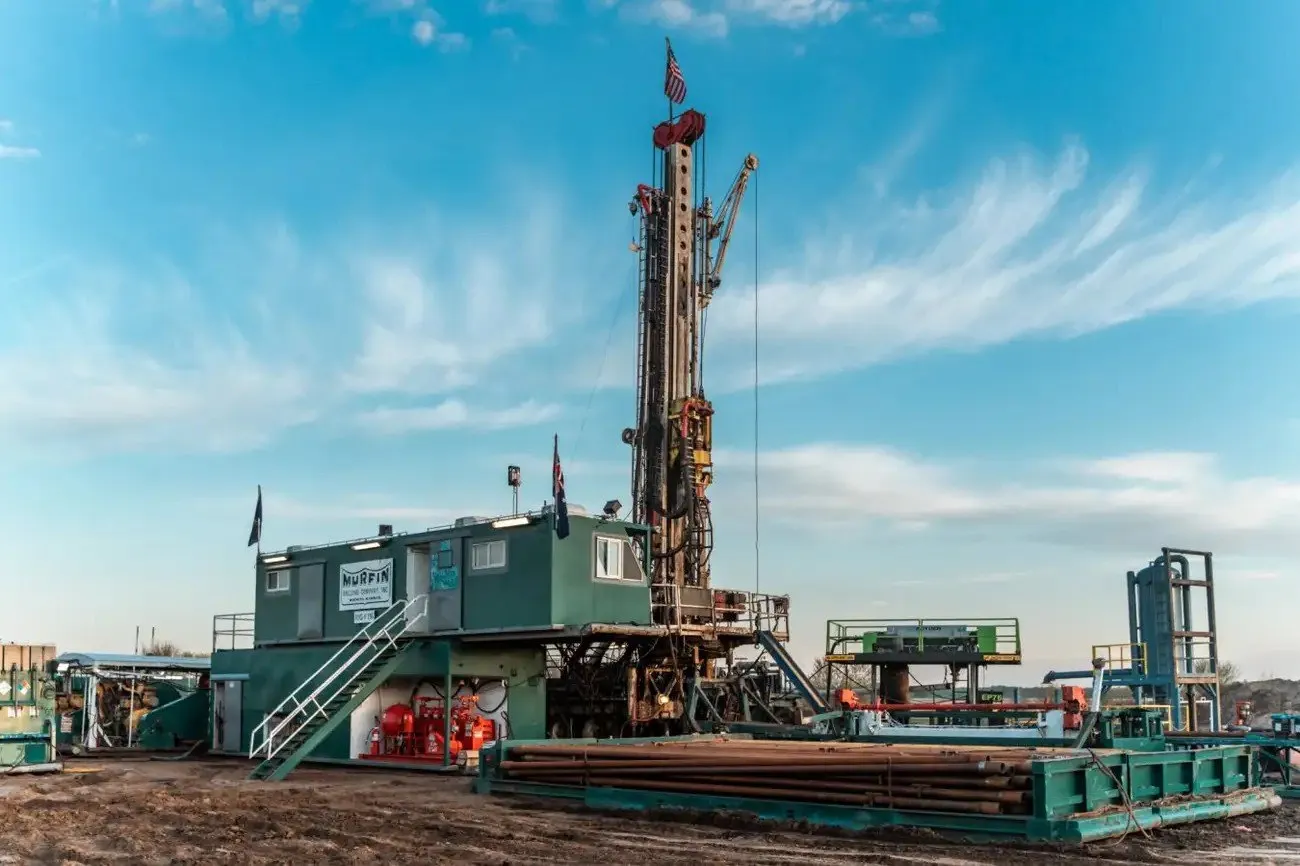 One of HyTerra's drilling rig in Kansas, US.