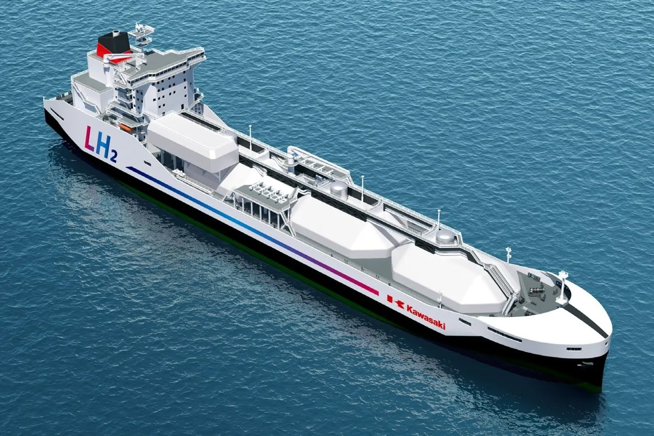 A rendering of the planned liquid-hydrogen carrier.