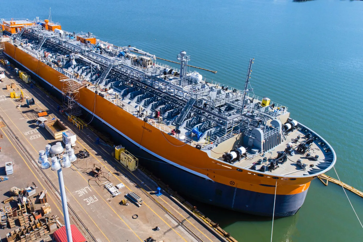 Ammonia carriers such as this vessel, Vigor Industrial's Harvest, will be needed to enable global hydrogen trade.