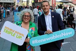Rana Adib executive director of the Renewable Energy Policy Network for the 21st Century (REN21) and Bruce Douglas CEO of the Global Renewables Alliance (GRA).