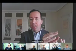 Highview Power chief executive Javier Cavada speaking at the Recharge digital roundtable, Energy Storage — Batteries vs Long-Duration Technologies, this week.